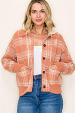 Salmon Hooded Shacket