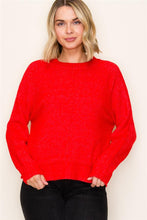 Red Center Seam Sweater