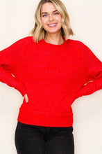 Red Center Seam Sweater