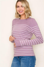 Lightweight Striped Pullover (Multiple Colors Available)