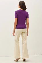 Purple Short Sleeve Pullover