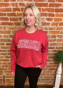 Red "NEBRASKA" Sweatshirt