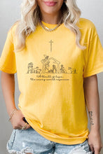 A Thrill of Hope Nativity Graphic Heavy Cotton Tee: NAVY / M