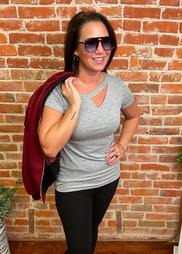 Asymmetrical Cut Out Top