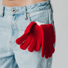 Two Tone Smart Gloves: Red/White
