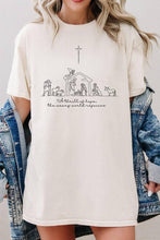 A Thrill of Hope Nativity Graphic Heavy Cotton Tee: NAVY / S