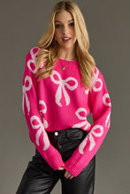 Pink & Light Pink Bow Sweater