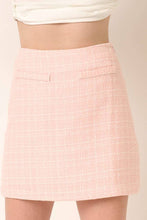 Pink Tweed Mini Skirt