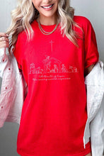 A Thrill of Hope Nativity Graphic Heavy Cotton Tee: NAVY / M