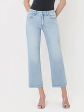 Cropped Slim Wide Leg Jeans