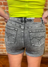 Judy Blue Charcoal Button Fly Shorts