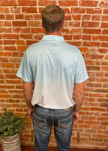Blue Ombre Stripe Polo
