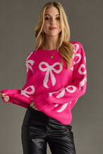 Pink & Light Pink Bow Sweater