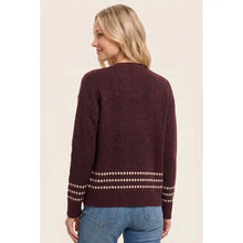 Burgundy Honeycomb Textured Cardigan