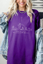 A Thrill of Hope Nativity Graphic Heavy Cotton Tee: NAVY / L