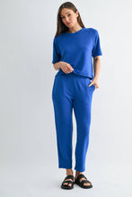 Deep Indigo Laguna Soft Drape Raglan Tee