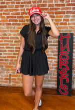 Black Tennis Romper
