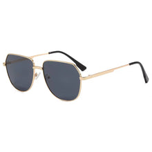 April Aviator Sunglasses: Gold/Black Lens