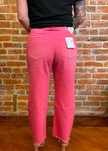 Vervet Hot Pink Crop Flare Jeans