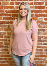 Rib Knit Tee (Multiple Colors)