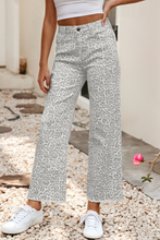 Grey Leopard Print Jeans