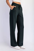 MODAL SCUBA STRAIGHT PANT: Espresso / S-M-L(2-2-2)