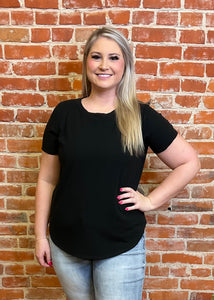Rib Knit Tee (Multiple Colors)