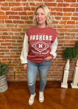 Vintage Red NE Diamond Football Crewneck