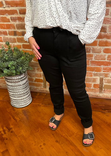 Judy Blue Black Cuff Jogger