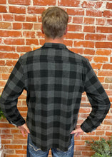 Black & Charcoal Box Plaid Flannel