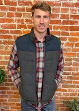 Charcoal Mixed Media Puffer Vest