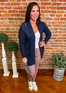 Navy Lightweight Cardigan