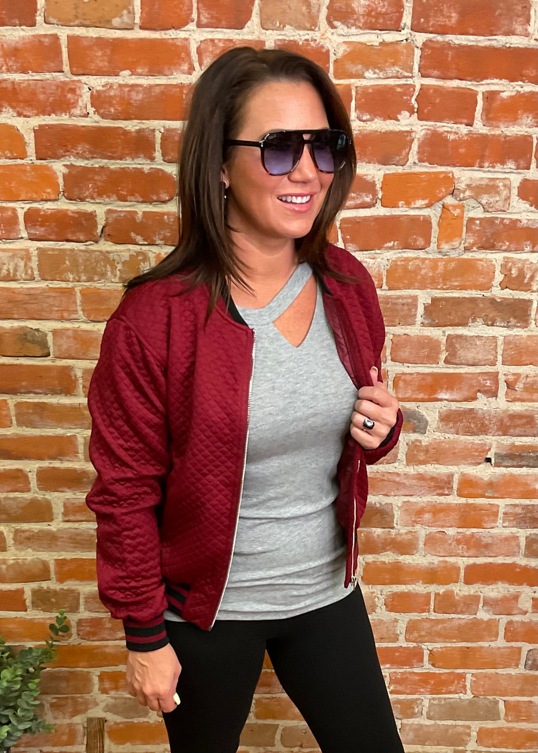 Quilted Bomber Jacket (Multiple Colors)