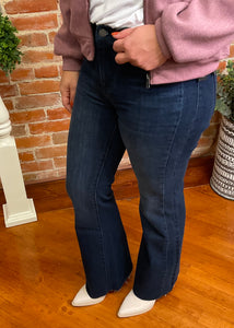 Liverpool Hannah Flare Raw Hem Jeans