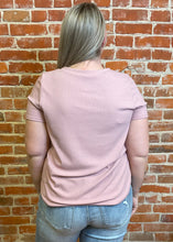 Rib Knit Tee (Multiple Colors)