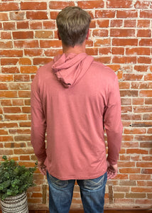 Heather Crimson Performance Hoodie