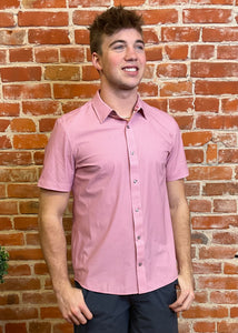 Pink Dot Button Down Shirt