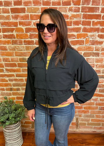 Cropped Windbreaker (Multiple Colors)