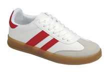 White & Red Sneakers