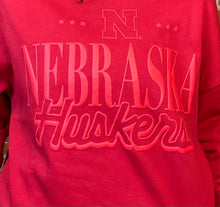 Nebraska Puff Paint Sweatshirt