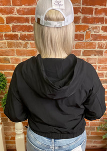 Cropped Hooded Windbreaker (Multiple Colors)
