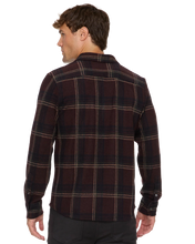 Burgundy & Navy Flannel Shirt