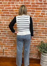 Black & White V-Neck Vest