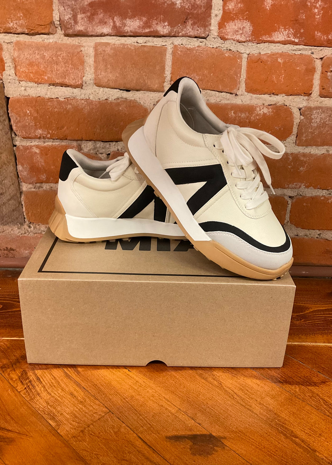 White & Black Town Sneakers