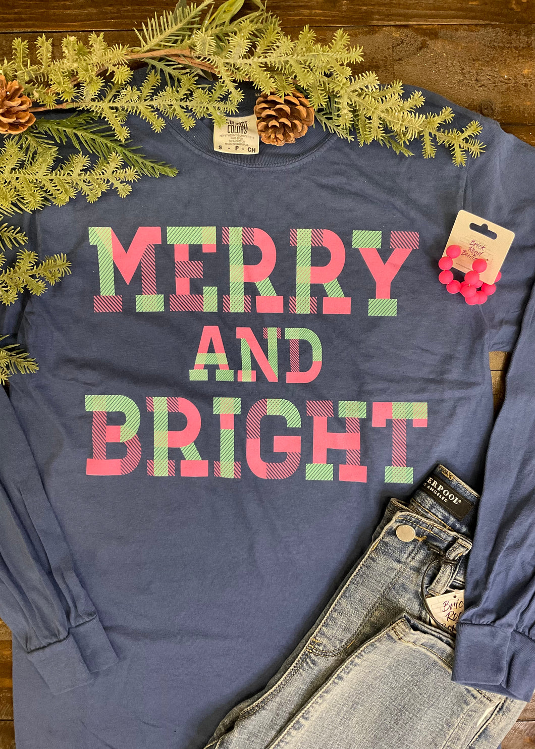 Merry & Bright Long Sleeve Tee