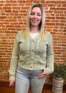 Flag & Anthem Sage Braided Cardigan