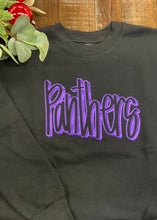 Black & Metallic Purple Panther Sweatshirt (Youth Sizes Available)