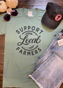 Light Green Local Farmers Tee