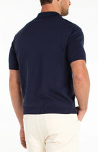 Liverpool Navy Sweater Knit Polo