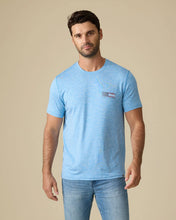 Bright Blue Coastal Americana Tee
